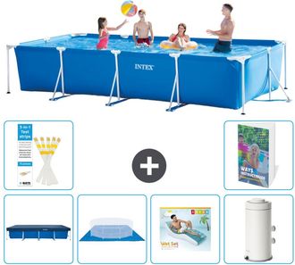 Intex Piscina Con Estructura Rectangular - 450x220x84 Cm - 7-piezas S148