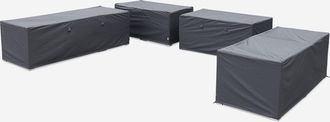 Sweeek Sweeek - Funda Protectora Para Muebles De Jard&iacute;n Para Tripoli Y Verona, Tripoli / Verona, Gris Oscuro, 223x83x66 Cm