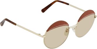 Loewe Round Stitch Ladies Gradient Sunglasses LW40007U33N58