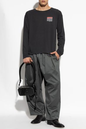 Maison Margiela Long Sleeve T-shirt, Mens, Black