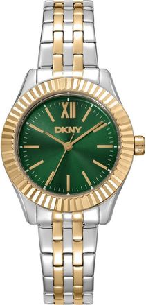 DKNY L 017-2 Bracelet Watch in Dark Green/two Tone at Nordstrom