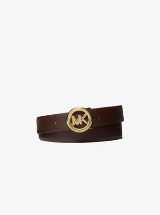 Michael Kors Logo Leather Belt