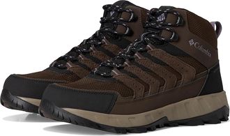 Columbia Strata Trail Mid Waterproof Womens Climbing Shoes Cordovan/Granite Purple : 6.5 B - Medium, Leather/Suede