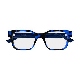 Gucci Brillen - Heren - Brillen - Blauw - 54 MM - Accessoires