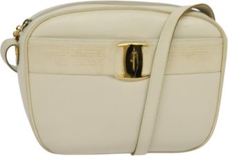 Ferragamo Vala Shoulder Bag Leather Leather Shoulder Bag Bag (Pre-Owned)