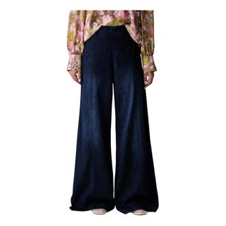 Joseph Ribkoff Dames, Jeans, Blauw, Maat: 2XL Modal