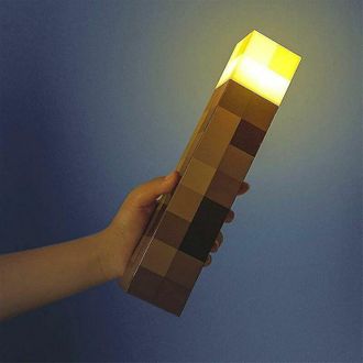 OEM L&aacute;mpara De Escritorio Led De Minecraft Con Linterna, 3 Horas De Duraci&oacute;n De La Bater&iacute;a, Recargable Por Usb, Decoraci&oacute;n Divertida Para La Habitaci&oacute;n De