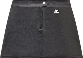 Courr&egrave;ges Reedition Vinyl Mini Skirt