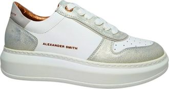 Alexander Smith Leather Sneaker - Dames - Sneakers - Wit - 37 EU - Leer - Schoenen