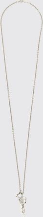 Vivienne Westwood Collana in ottone cromato con ciondolo