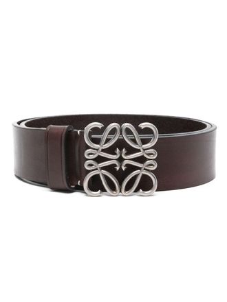Loewe Chunky Anagram belt - men - Leather - 100 - Brown
