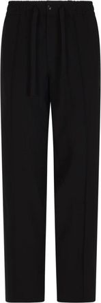 Valentino Heren, Broeken, Zwart, Maat: XL Wol