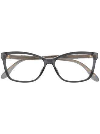 Gucci rectangular frame glasses - women - Acetate - 55 - Grey