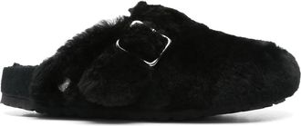 Birkenstock Boston Sk1 1774 Shearling Black Laf