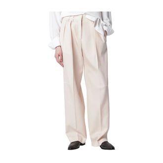 Jil Sander Wide Trousers, female, Beige, Size: 3XS Wide Trousers