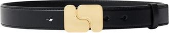 SOEUR Ninon Leren Riem - Dames - Riemen - Zwart - 90 CM - Leer - Accessoires