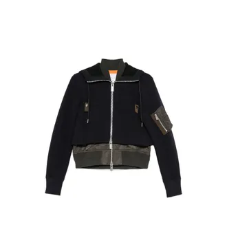 sacai Panelled Layered-effect Jacket