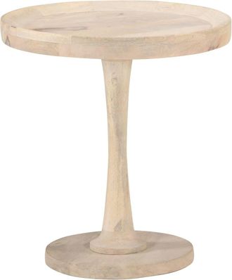 vidaXL Vidaxl - Mesa Auxiliar De Madera Maciza De Mango &Oslash;50x55 Cm