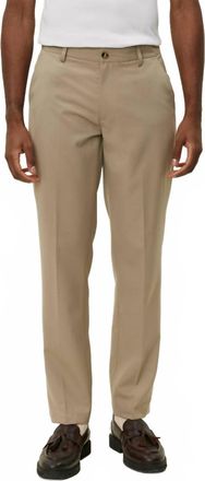 Les Deux Como Reg Solid Suit Pants In Dark Sand