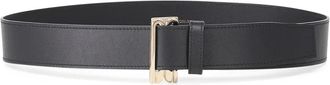 Victoria Beckham Dorian Tuxedo G&uuml;rtel - Dames - Riemen - Zwart - 80 CM - Leer - Accessoires