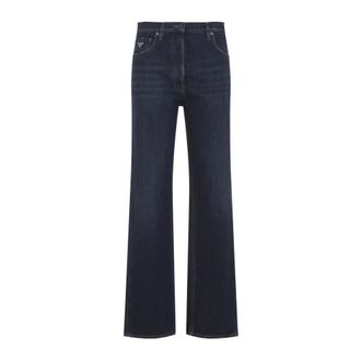 Prada Dames, Jeans, Blauw, Maat: W27 Katoen