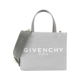 Givenchy Pre-owned Tote Bags, female, Gray, Size: ONE SIZE Pre-owned Canvas Tote Bag