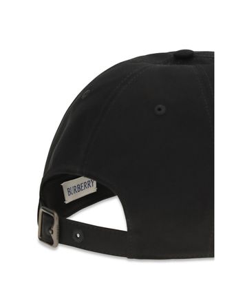 Burberry Mens Baseball Cap Black Cotton Hat