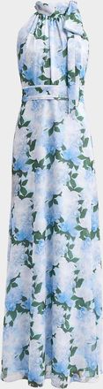 Sachin & Babi Diana Chiffon Floral Gown