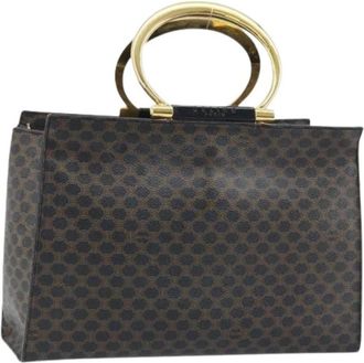 Celine Pre-owned Vintage Macadam Handtas - Dames - Vintage Handtas - Zwart - ONE Size - Leer - Vintage