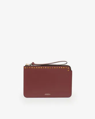Isabel Marant Pochette Oskan En Cuir - - Bordeaux - Isabel Marant - Id&eacute;es de cadeaux