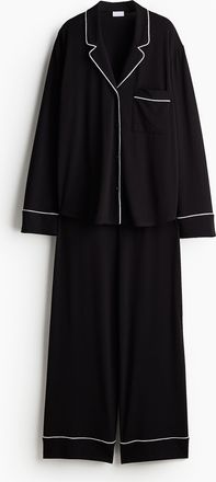 H&M Pyjama aus Viskosemix - Schwarz