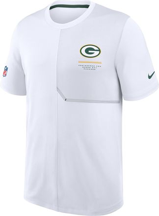 Nike Green Bay Packers Sideline Coach Nike Mens Dri-FIT NFL Top in White | 03B2472M7T-B8B