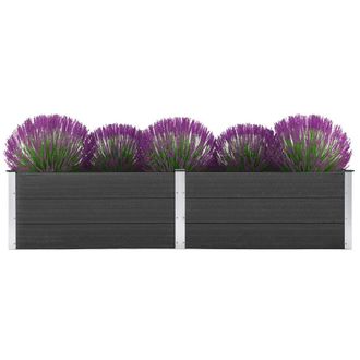 Berkfield Home Garden Raised Bed 250x100x54 cm WPC Grey | Size: 250 x 100 x 54 cm
