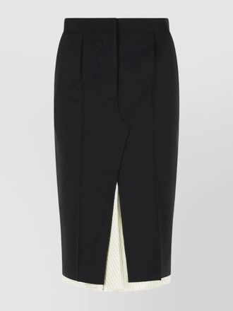 Marni wool midi skirt exposed lining