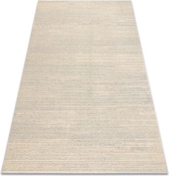 RugsX Flux 461.93.ae120 Alfombra De Lana Osta - L&iacute;neas, Estructural, Loft Crema / Gris Beige 60x120 Cm