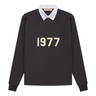 Fear of God SS22 1977 Henley Rugby Polo Shirt Iron FOG-SS22-123