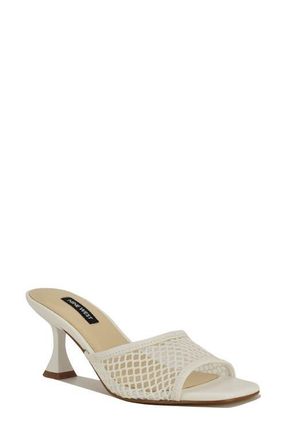 Nine West Cabana Slide Sandal in White at Nordstrom, Size 9.5