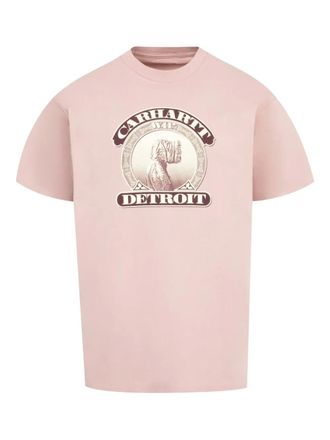 Carhartt Work in Progress S/S Cold World T-shirt - men - Cotton - S - Pink