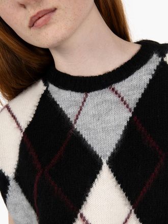 Kaos GIlet a rombi nero / bianco