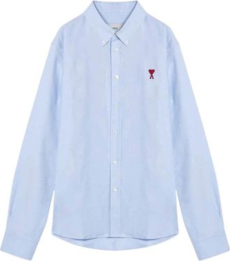 Ami De Coeur Cotton Shirt - Heren - Casual Overhemden - Blauw - XL - Katoen - Overhemden