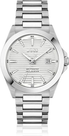 BOSS Strike stainless-steel watch with ridged dial