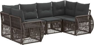 vidaXL Conjunto De Sof&aacute;s De Jard&iacute;n 6 Uds. 6-n&uacute;mero De Plazas Vidaxl