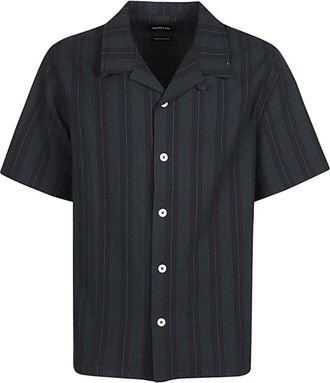 Howlin Short Sleeve Shirts - Heren - Korte mouwen Overhemden - Blauw - M - Katoen - Overhemden