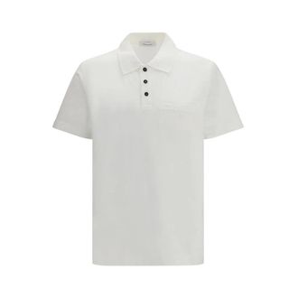 Ferragamo Polo de Algod&oacute;n Cl&aacute;sico de Manga Corta - Tops - Hombre - Blanco - M