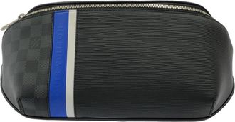 Louis Vuitton Black Coated Canvas Leather Shoulder Bag (Pre-Owned)