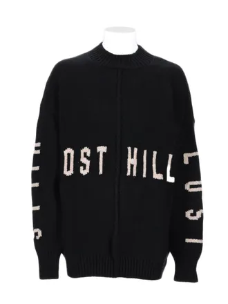 Yeezy by Kanye West Textured Knit Sweater With Contrasting Lost Hills Design
