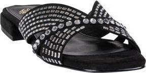 Good Choice Shoes Elara Embellished Slide Sandal in Black at Nordstrom Rack, Size 9.5