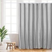 OEM Cortina De Ducha De 180 X 200 Cm, De Poli&eacute;ster Lavable A M&aacute;quina, Con Dobladillo Lastrado Y 12 Ganchos - Crezuo