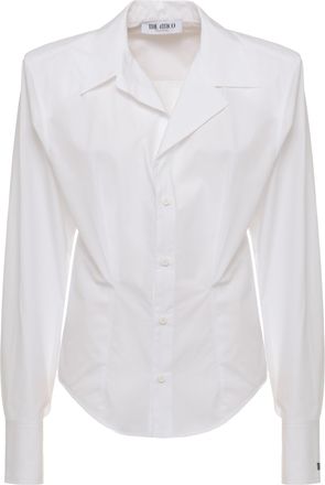 The Attico White Removable Pad Cotton Shirt
