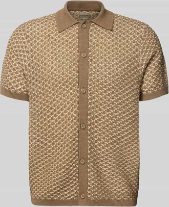 Guess Regular Fit Freizeithemd mit Knopfleiste Modell RYDEN in Beige, Gr&ouml;&szlig;e XXL